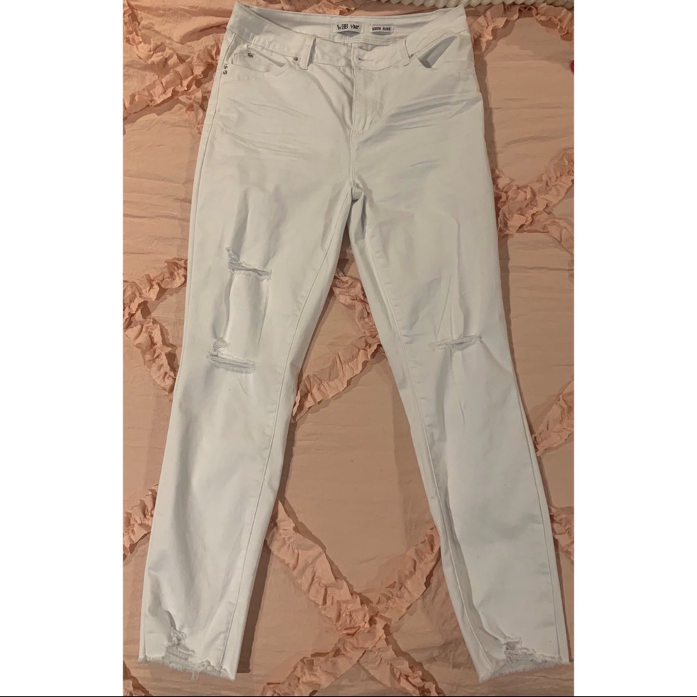 White Highrise YMI jeans